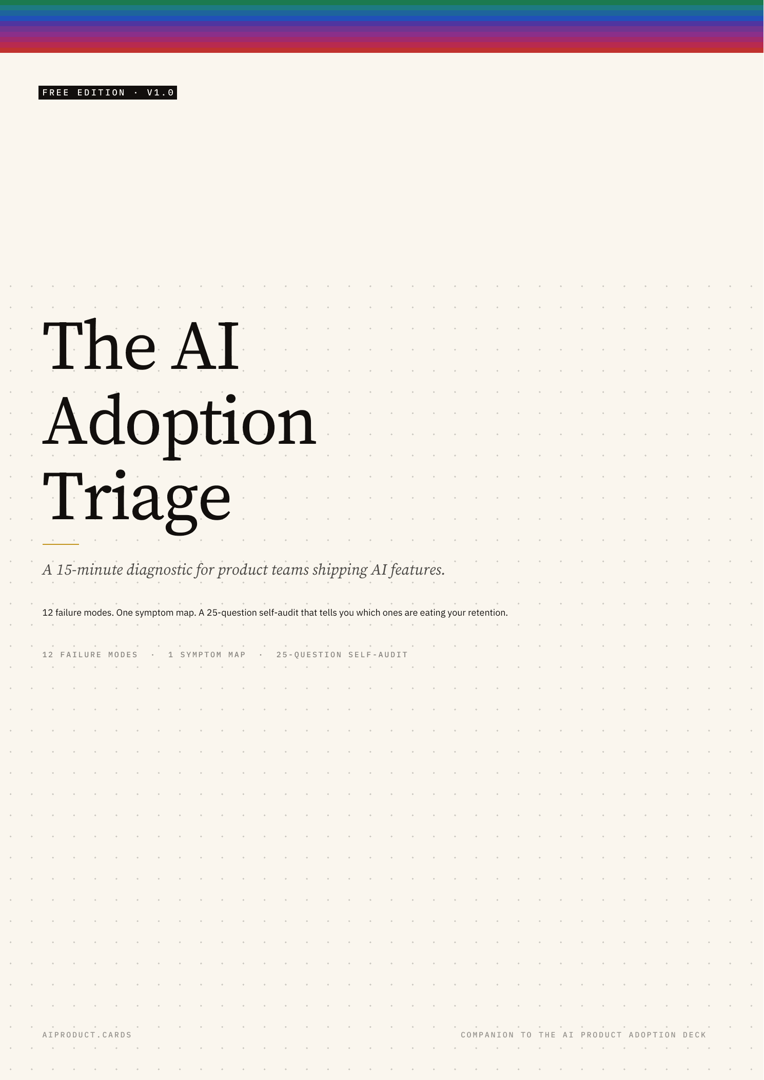 The AI Adoption Triage — cover
